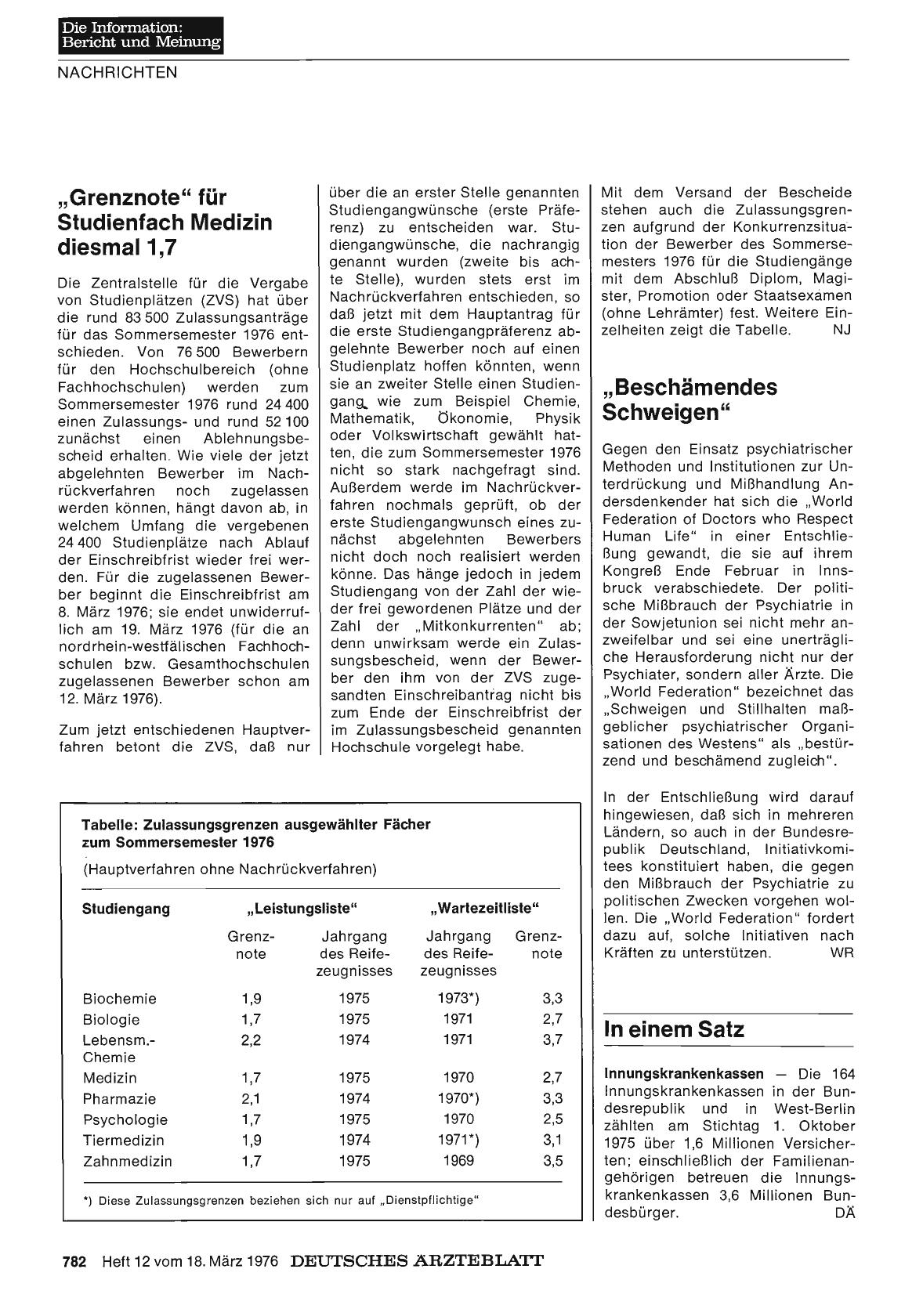Vorschauseite 1: „Beschämendes Schweigen“