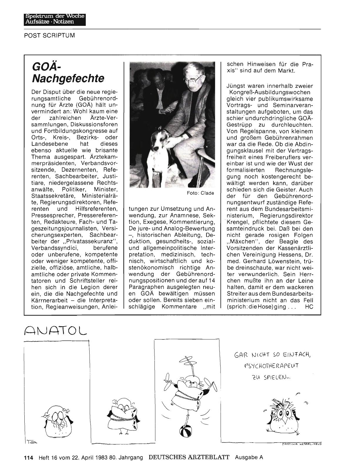 Vorschauseite 1: GOÄ-Nachgefechte