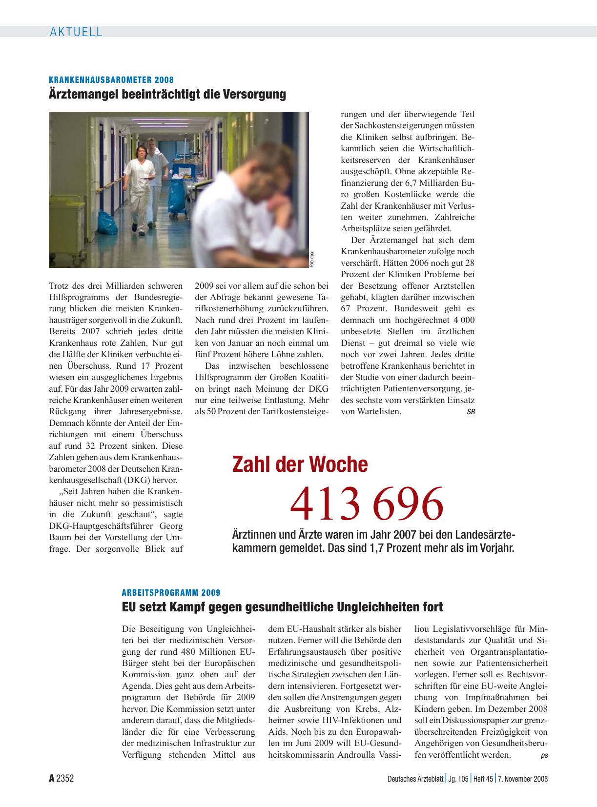 Vorschauseite 1: Zahl der Woche