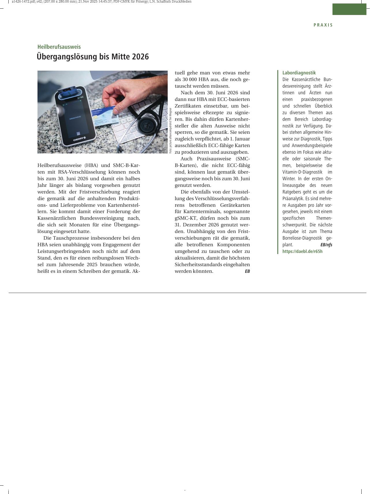 Vorschauseite 1: Labordiagnostik