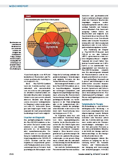 Vorschauseite 3: Post-COVID-Syndrom: Anhaltend krank nach SARS-CoV-2