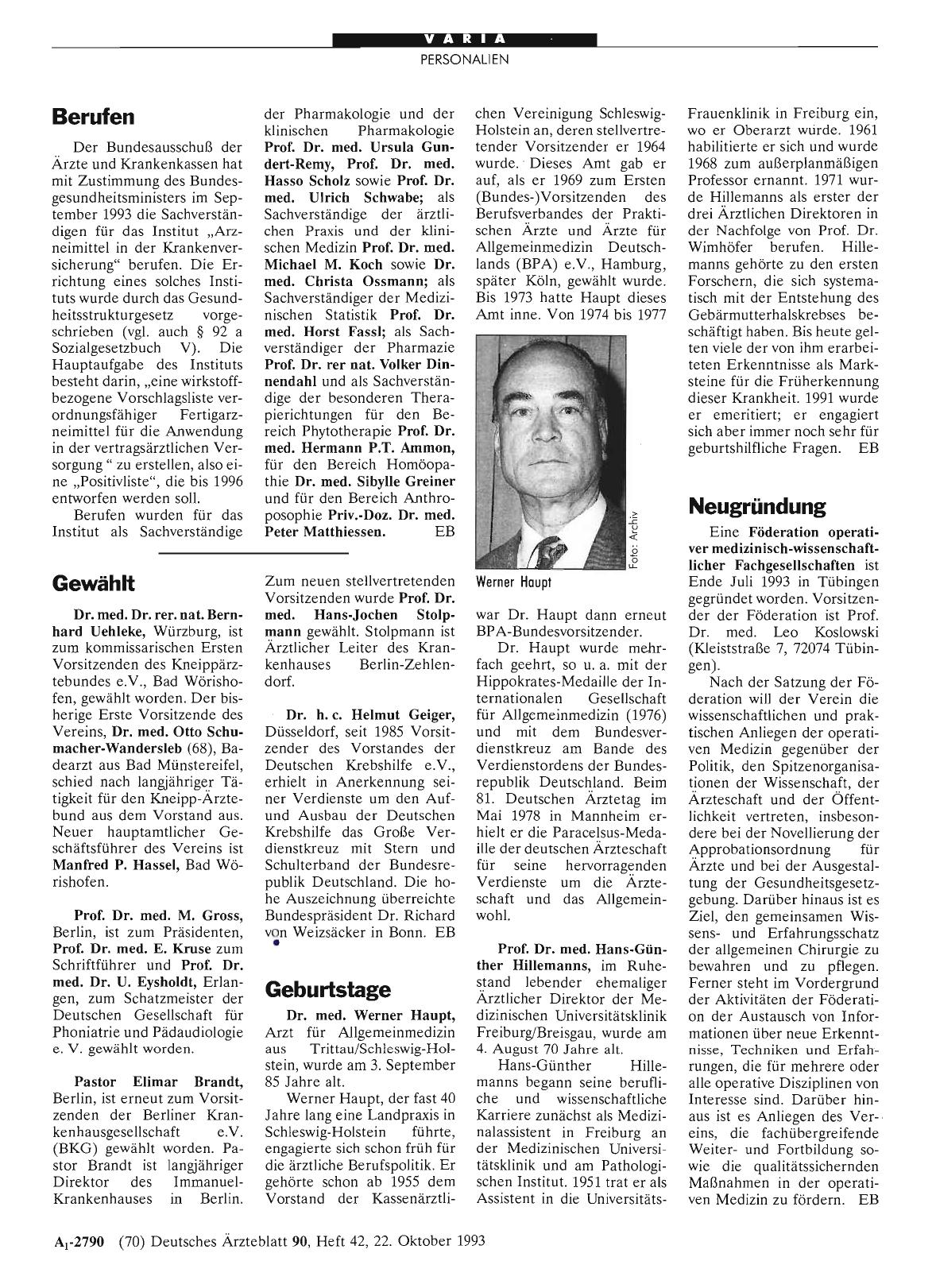 Vorschauseite 1: Geburtstage