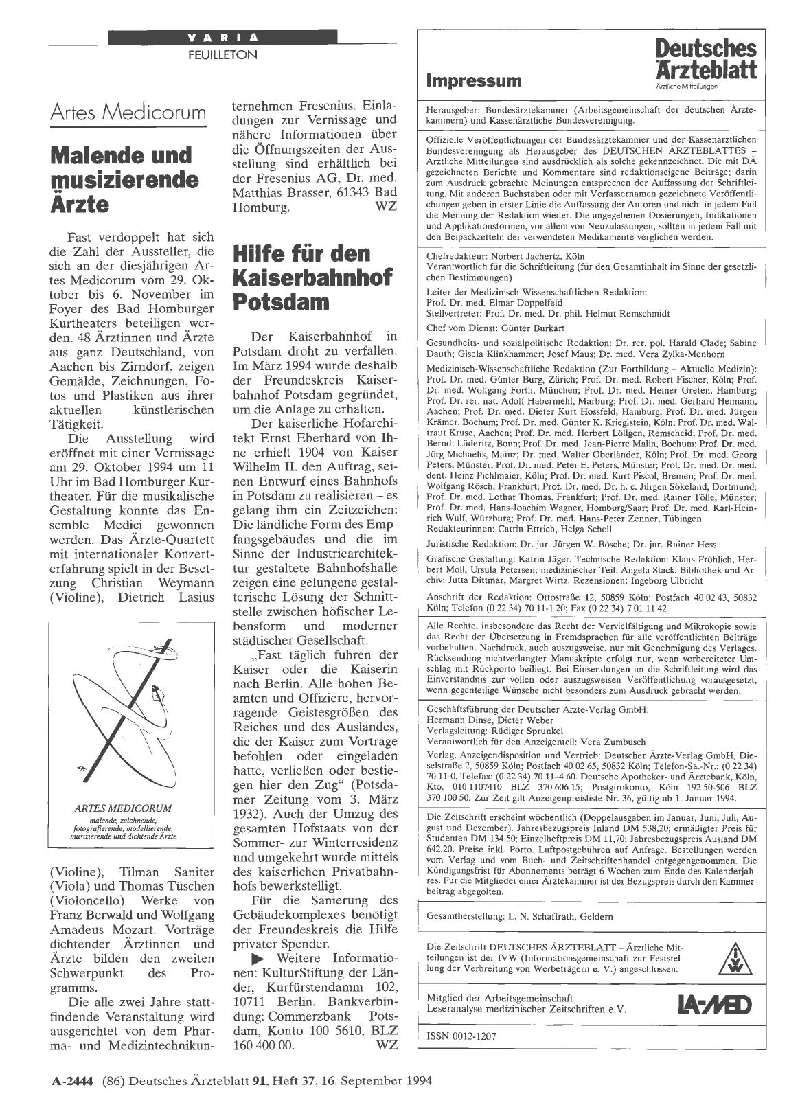 Vorschauseite 1: Hilfe für den Kaiserbahnhof Potsdam