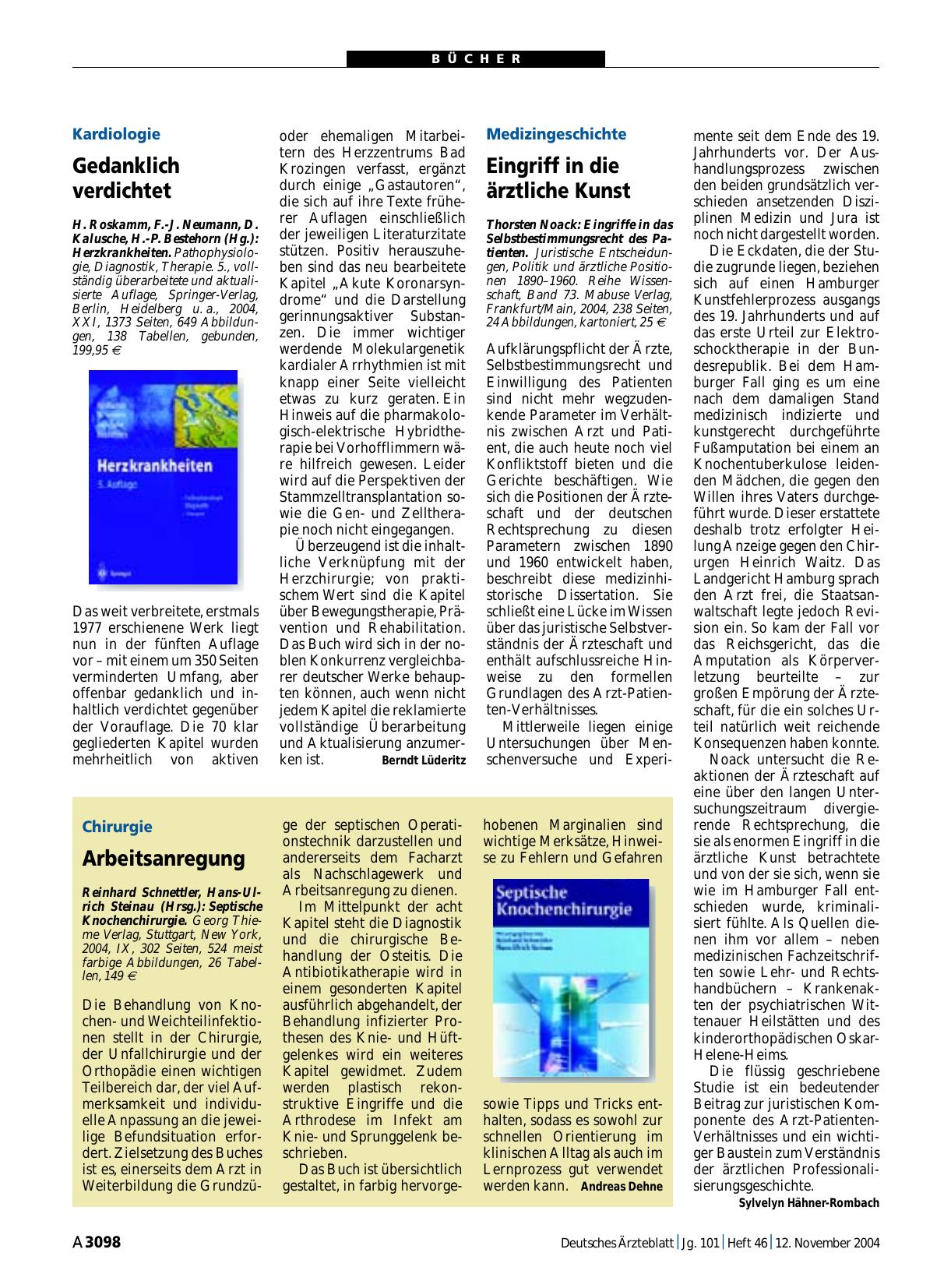 Vorschauseite 1: Septische Knochenchirurgie