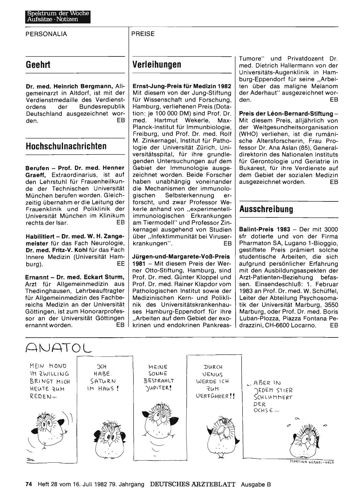 Vorschauseite 1: Geehrt
