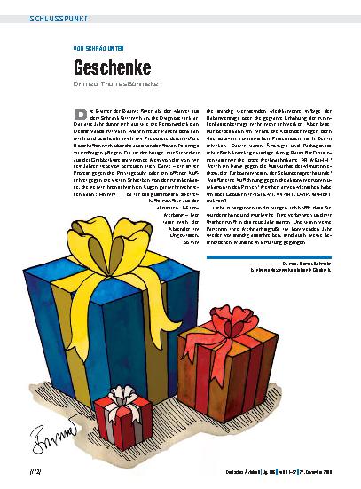 Vorschauseite 1: Von schräg unten: Geschenke
