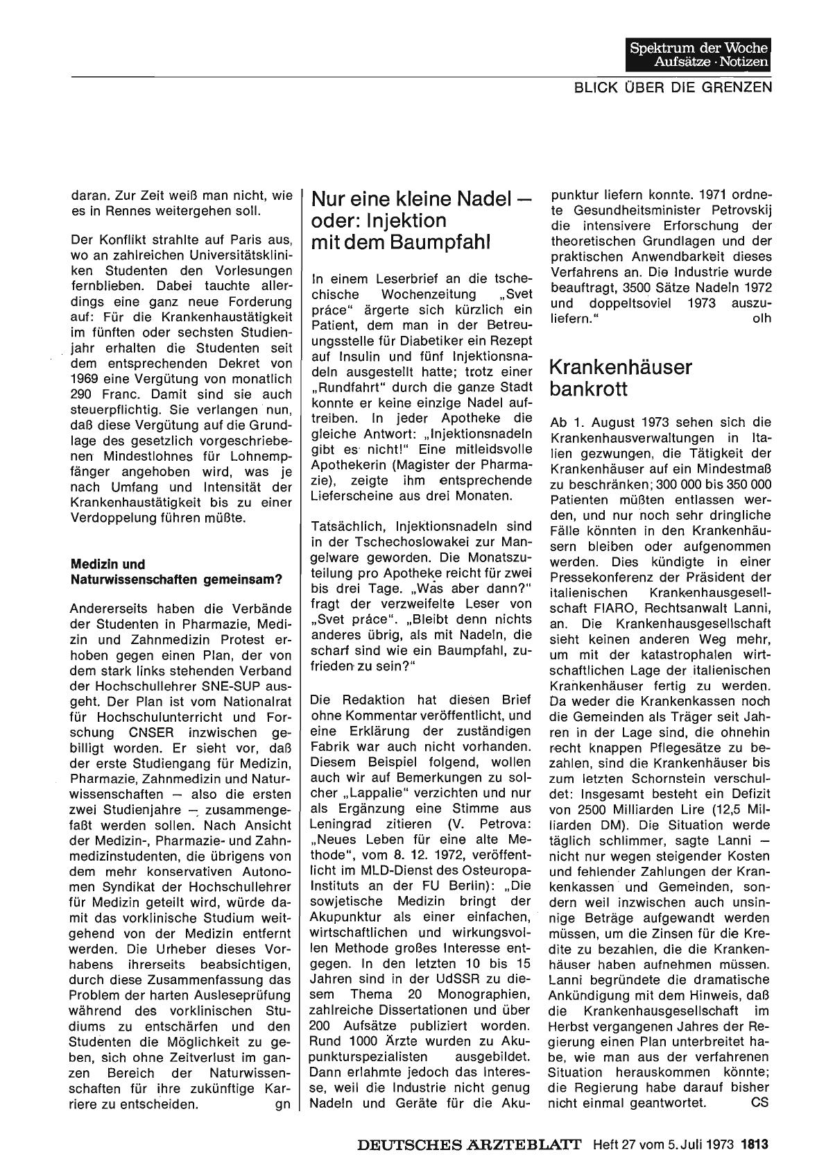 Vorschauseite 1: Krankenhäuser bankrott