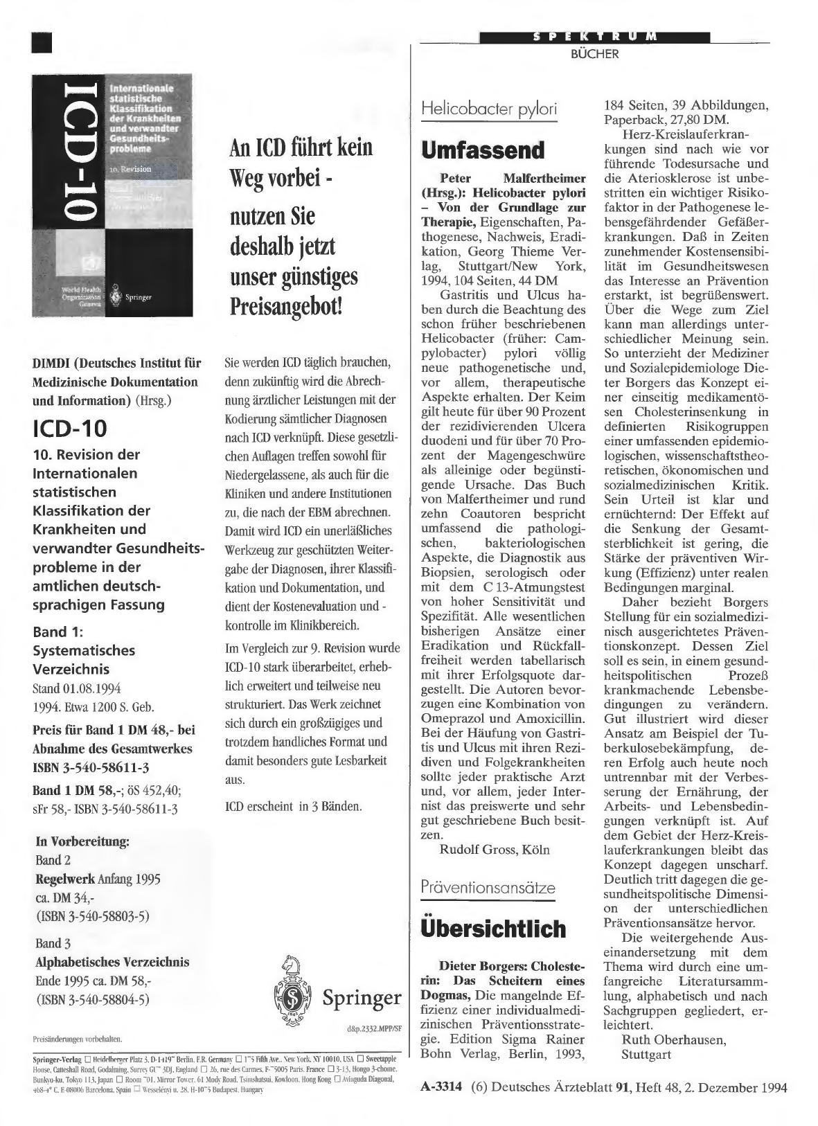 Vorschauseite 1: Helicobacter pylori: Umfassend