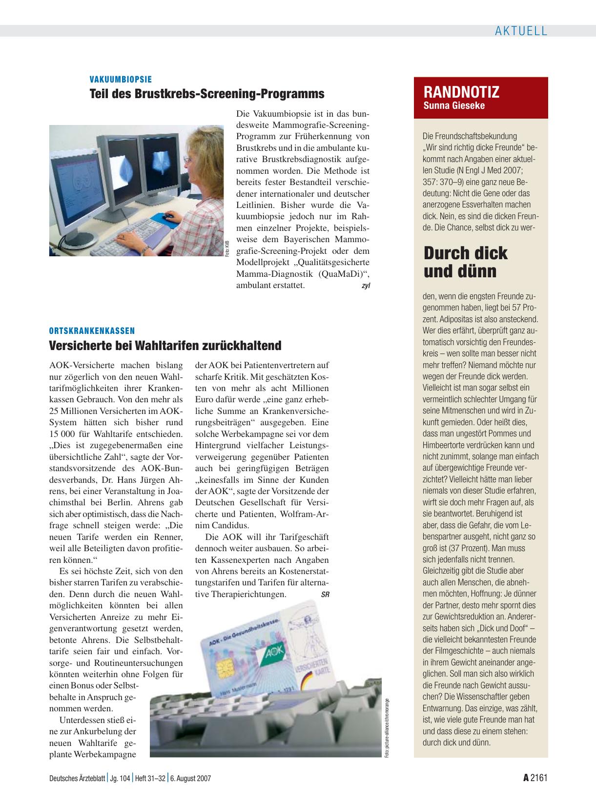 Vorschauseite 1: RANDNOTIZ: Durch dick und dünn