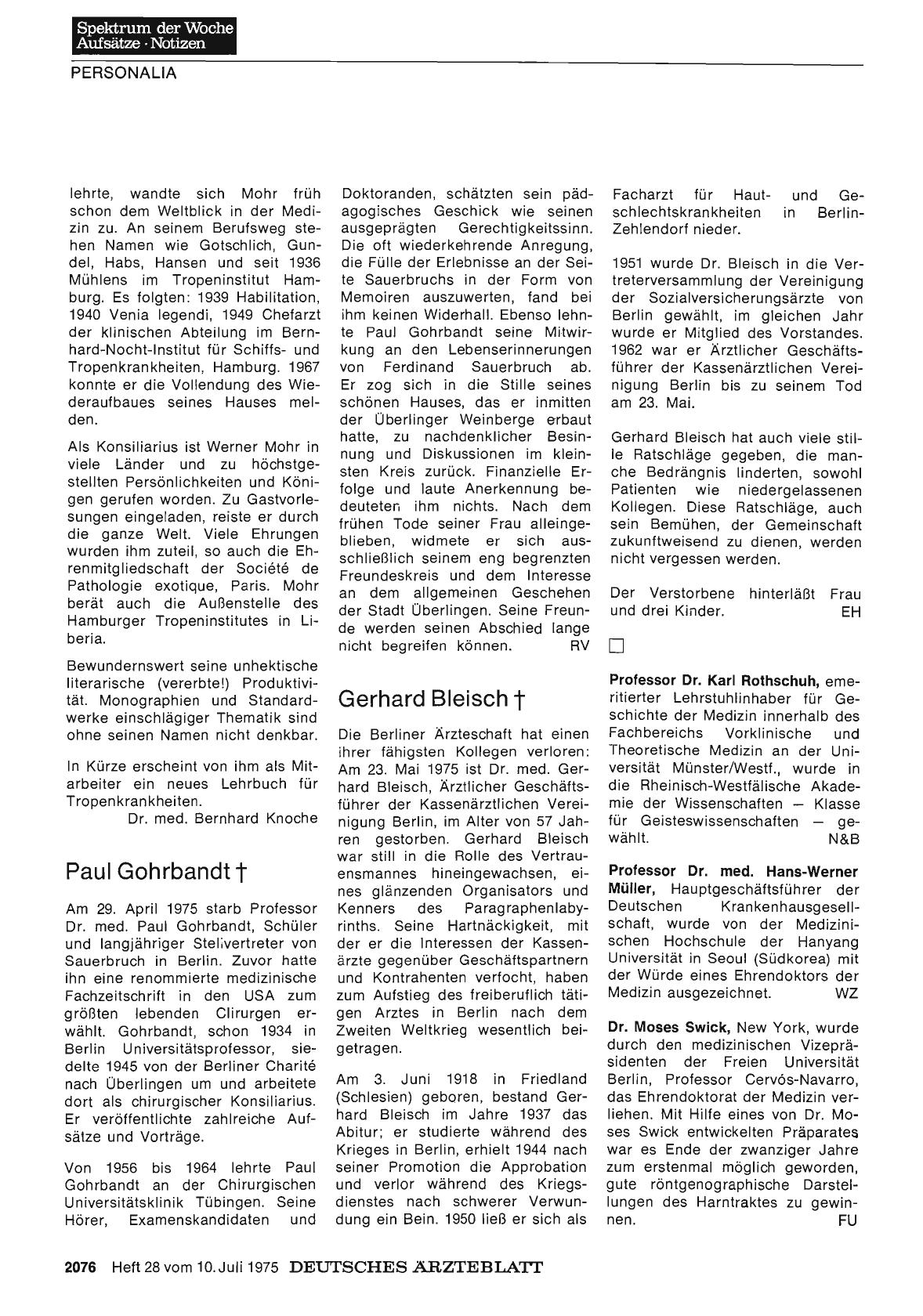 Vorschauseite 1: Paul Gohrbandt �†