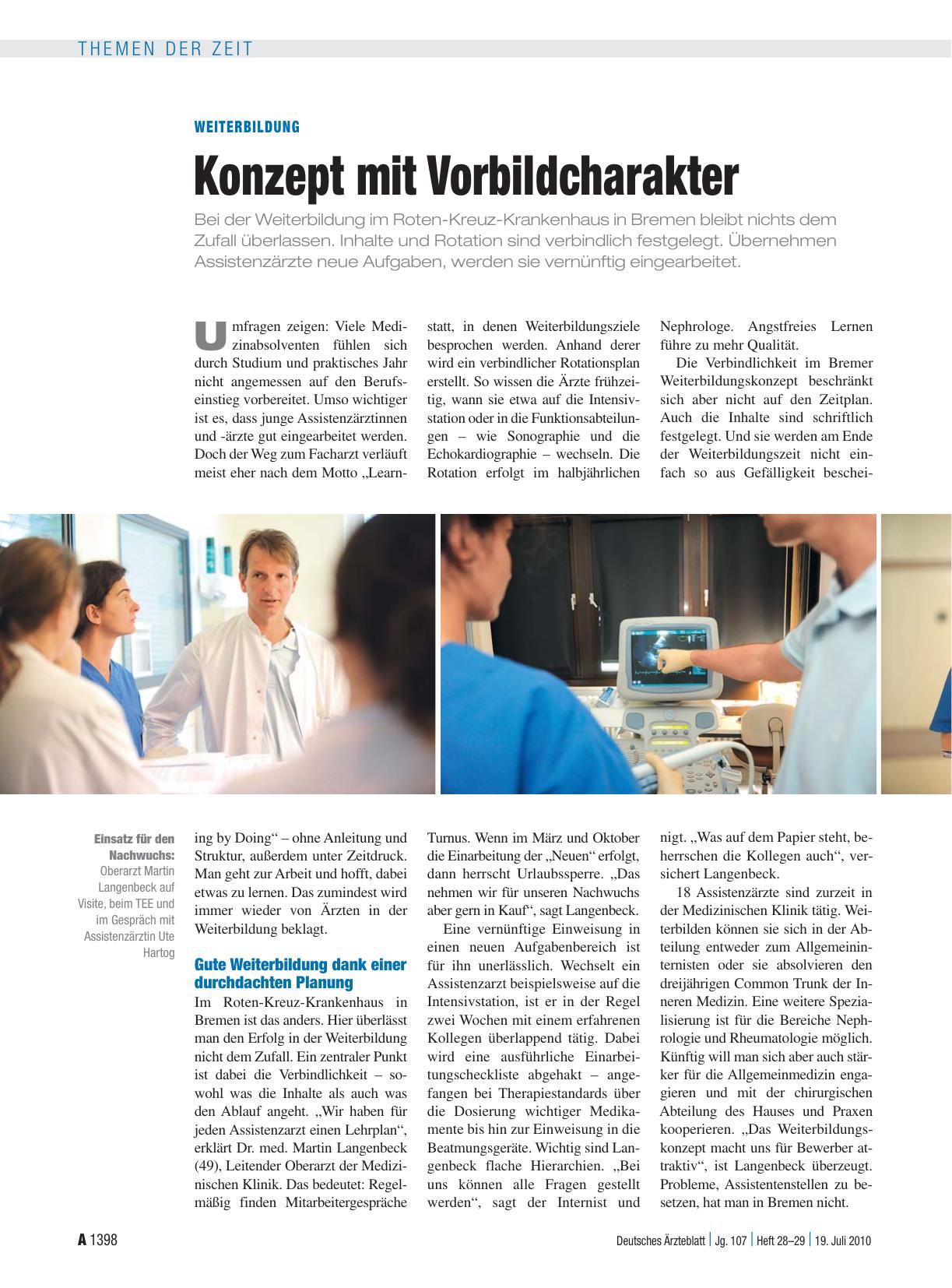 Vorschauseite 1: Weiterbildung: Konzept mit Vorbildcharakter