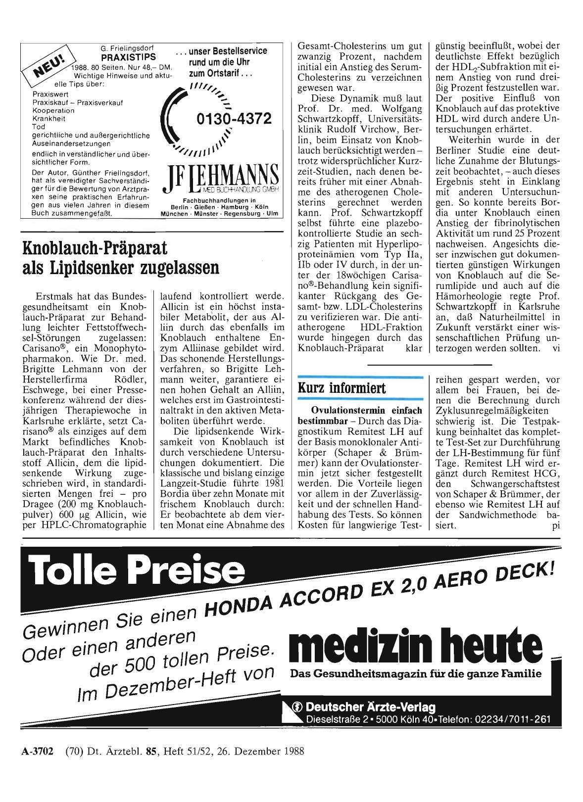Vorschauseite 1: Kurz informiert: Ovulationstermin einfach bestimmbar