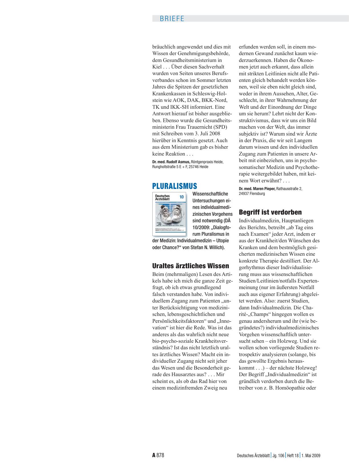Vorschauseite 1: Pluralismus: Uraltes ärztliches Wissen