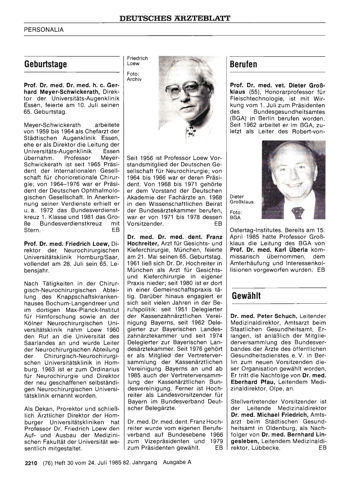 Vorschauseite 1: Geburtstage