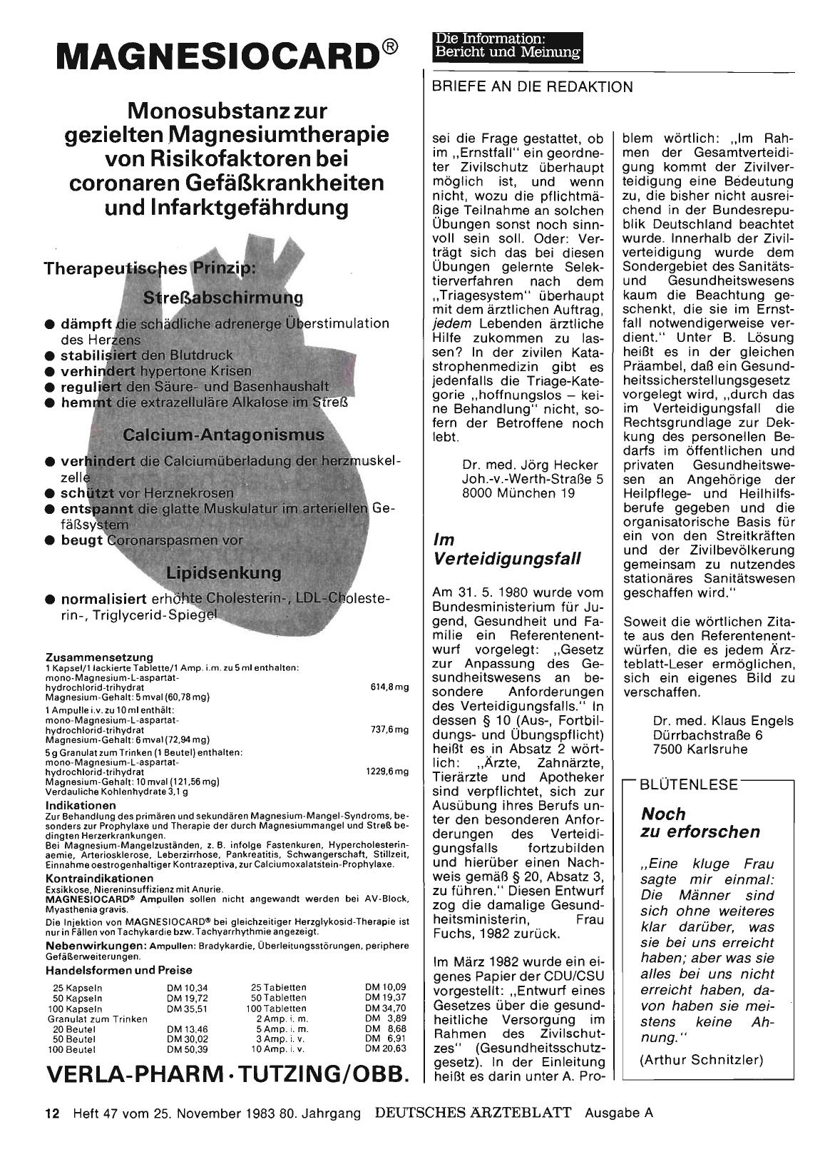 Vorschauseite 1: „GEGENDARSTELLUNG“: Im Verteidigungsfall