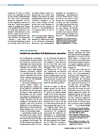 Vorschauseite 1: Künstliche Befruchtung: Fertilität bei männlichen ICSI-Nachkommen vermindert