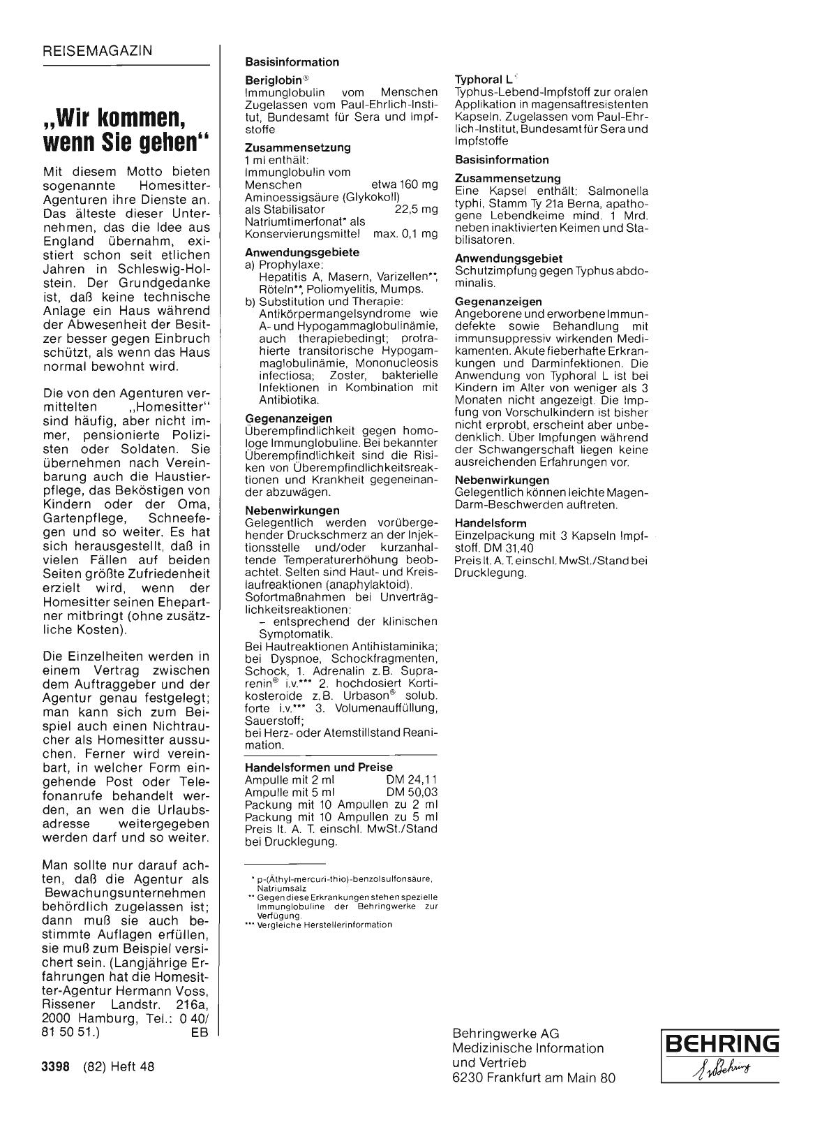 Vorschauseite 1: „Wir kommen, wenn Sie gehen“
