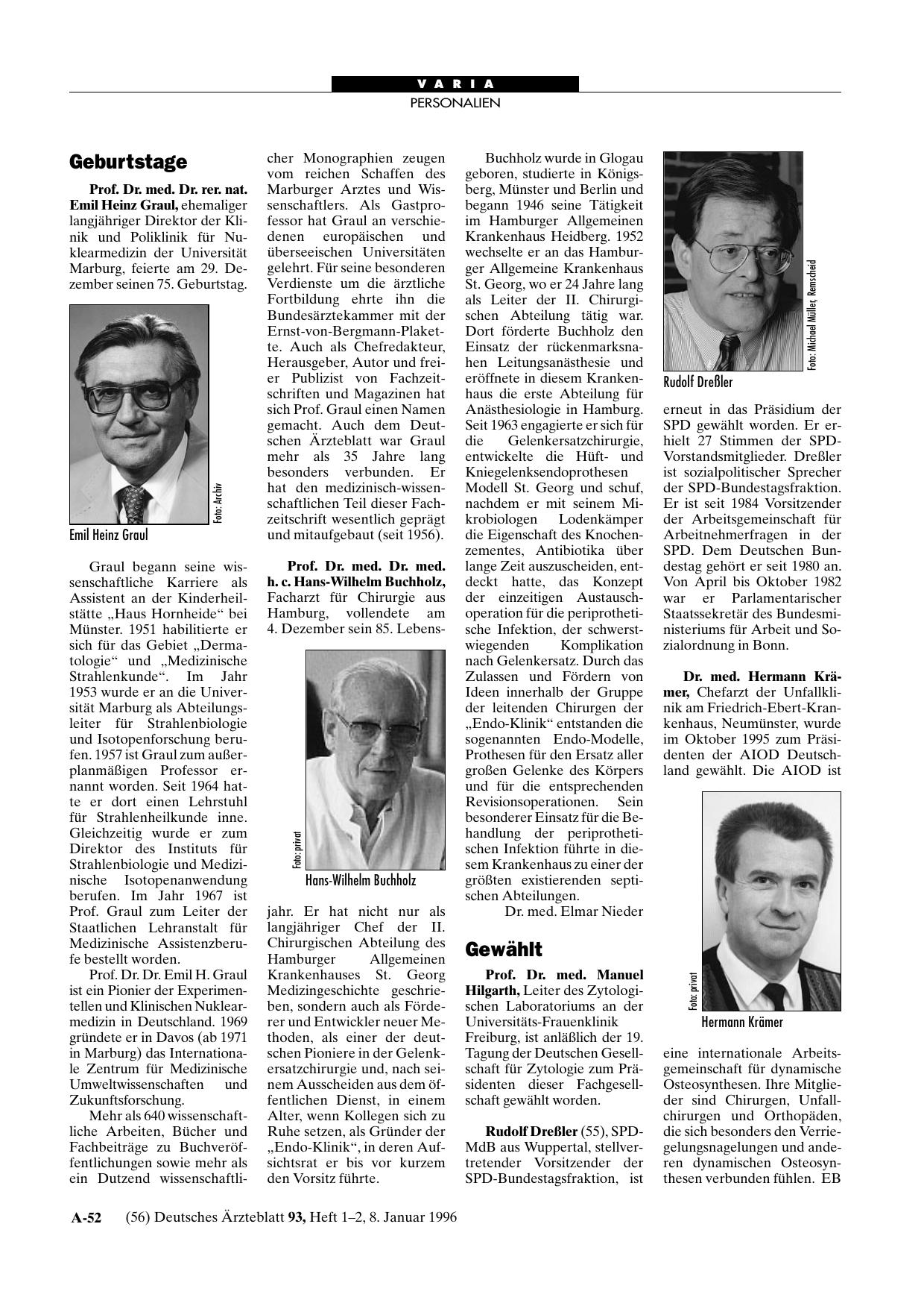 Vorschauseite 1: Verleihungen