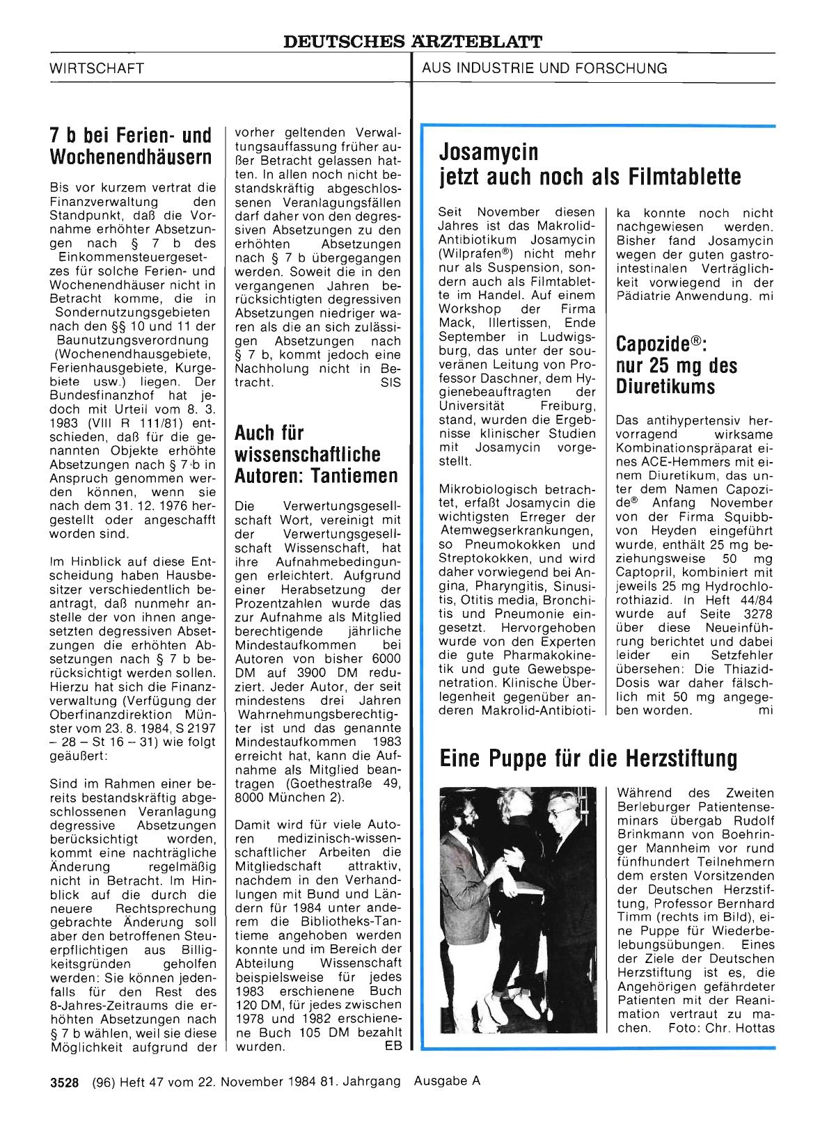 Vorschauseite 1: Eine Puppe für die Herzstiftung