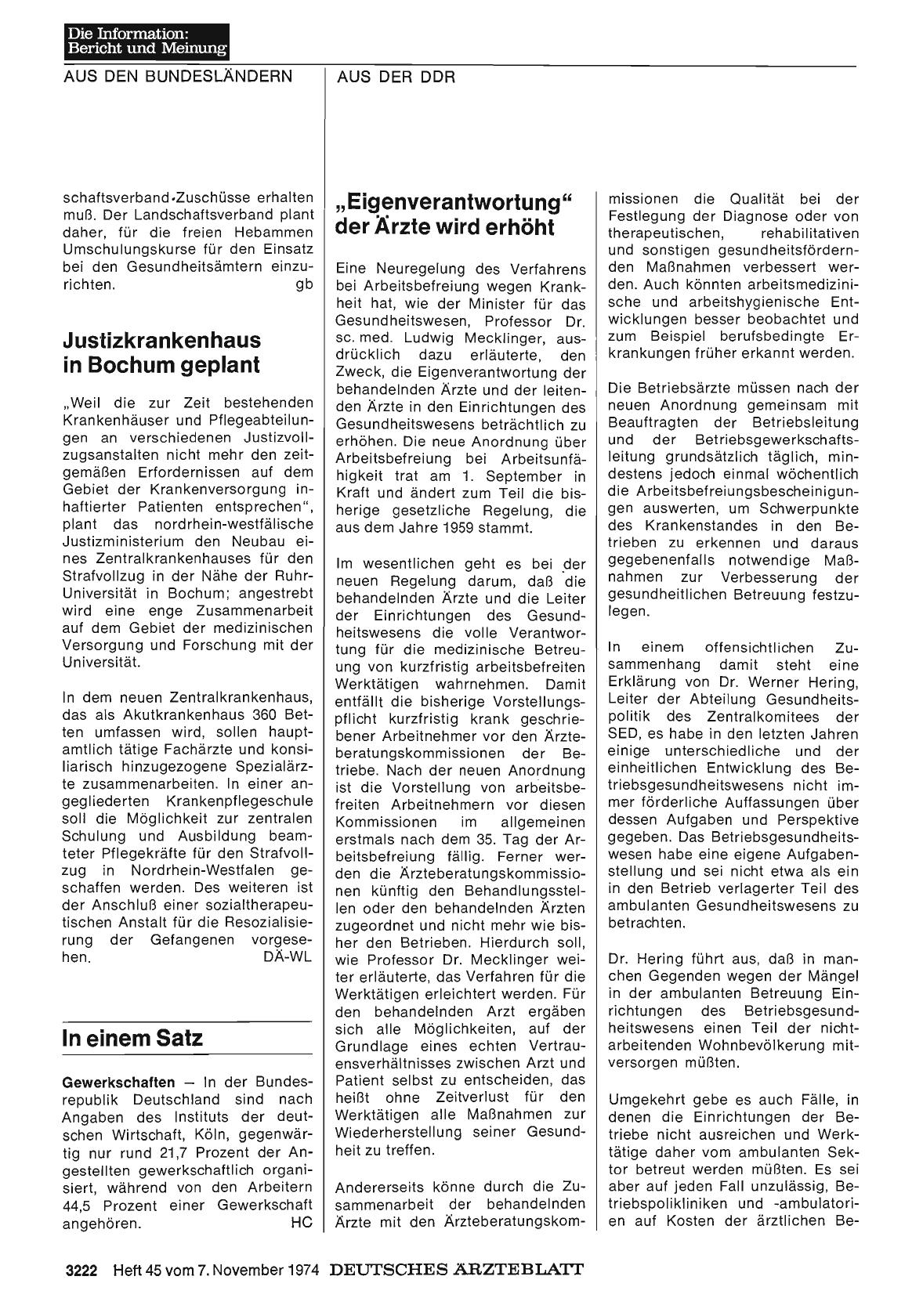Vorschauseite 1: „Eigenverantwortung“ der Ärzte wird erhöht