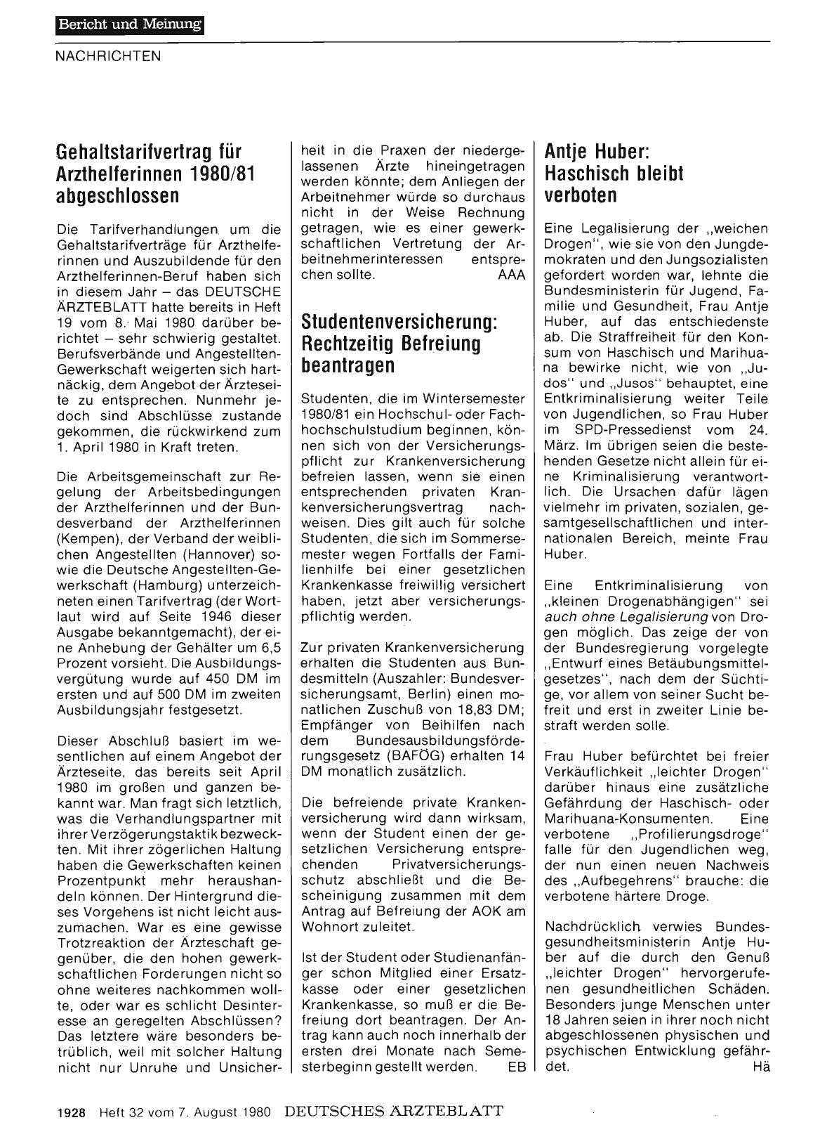 Vorschauseite 1: Studentenversicherung: Rechtzeitig Befreiung beantragen