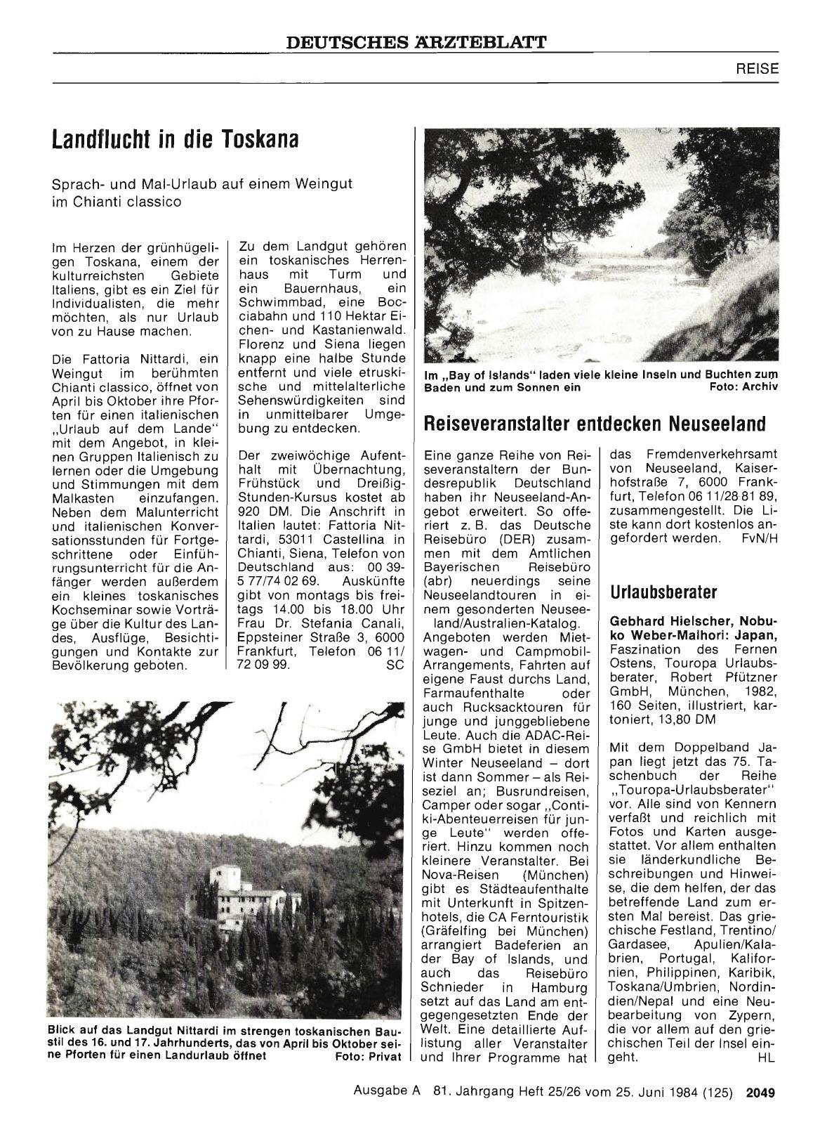 Vorschauseite 1: Landflucht in die Toskana