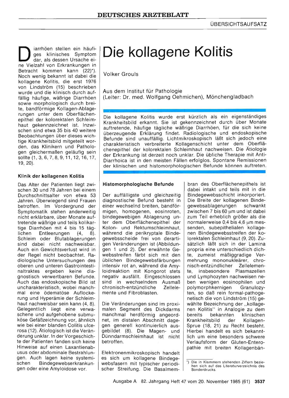 Vorschauseite 1: Die kollagene Kolitis
