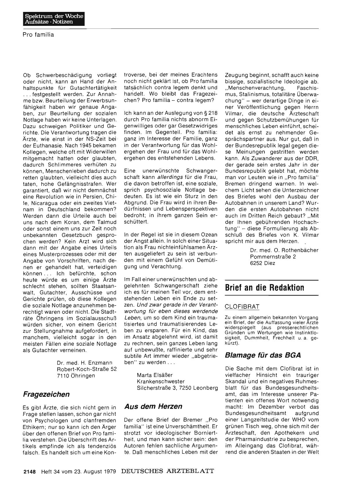 Vorschauseite 1: CLOFIBRAT: Blamage für das BGA