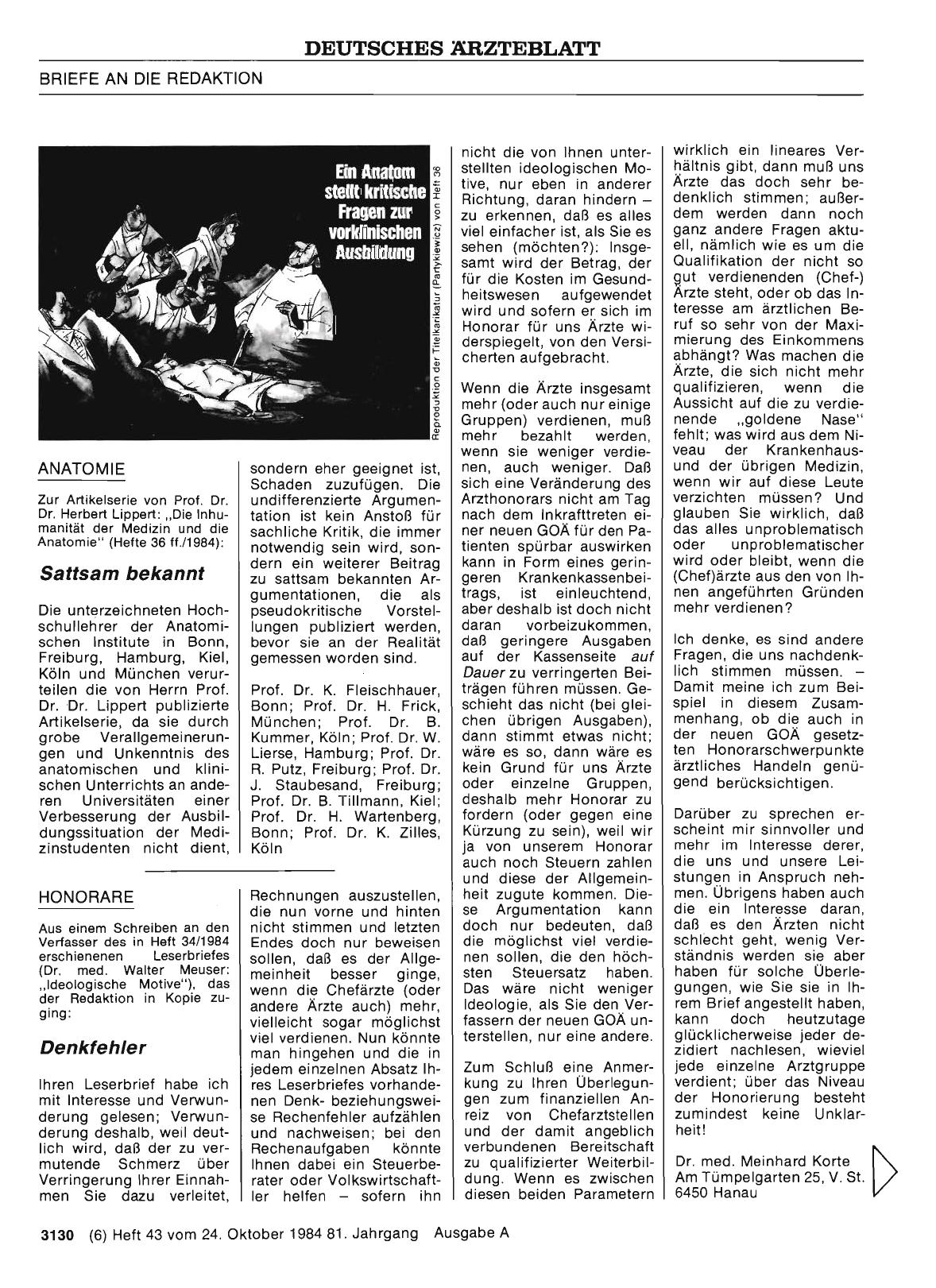 Vorschauseite 1: HONORARE: Denkfehler