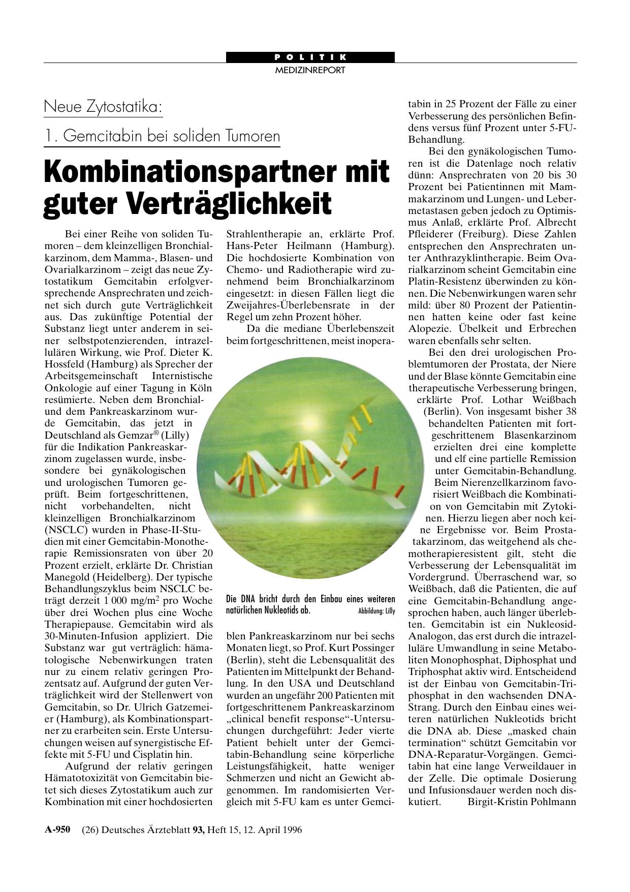 Vorschauseite 1: 2. Docetaxel bei fortgeschrittenem Brustkrebs: Zweiter Eiben-Wirkstoff mit hohen Ansprechraten