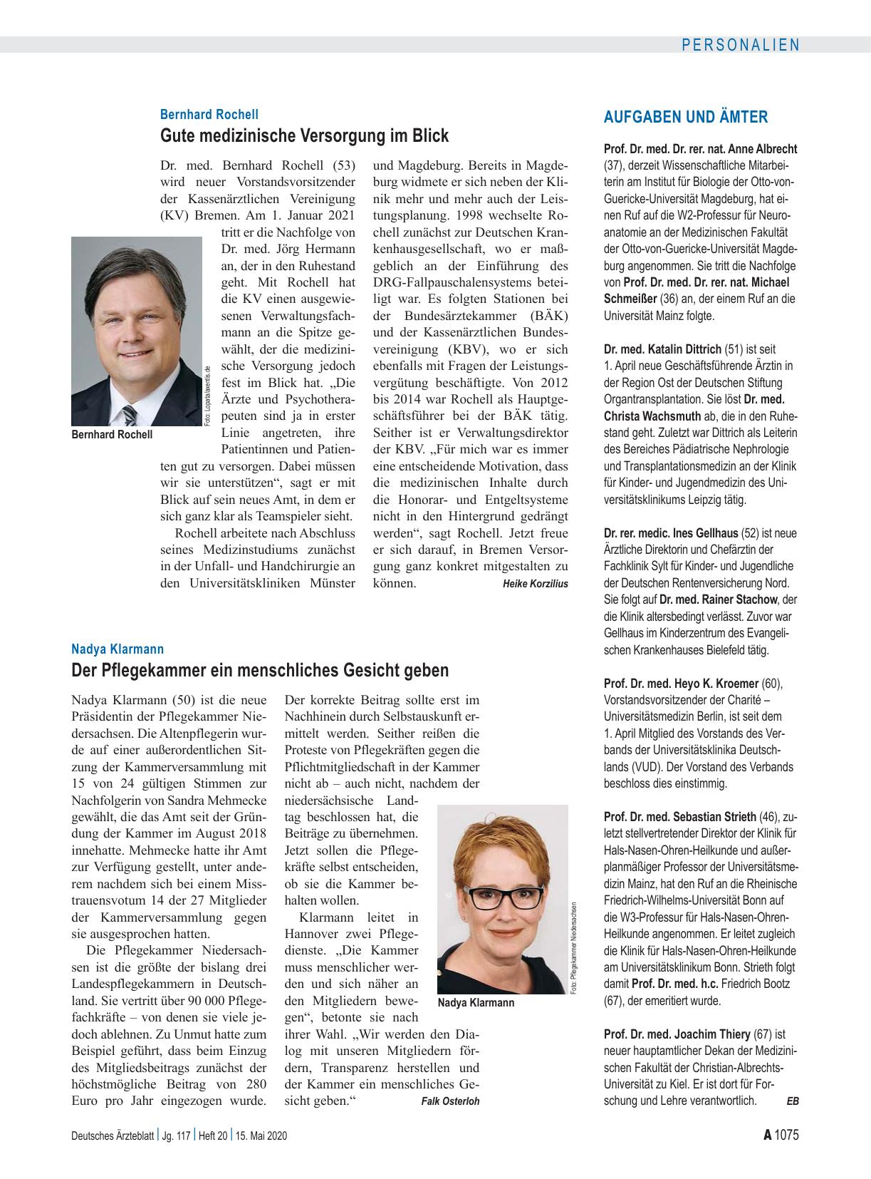 Vorschauseite 1: Aufgaben und Ämter