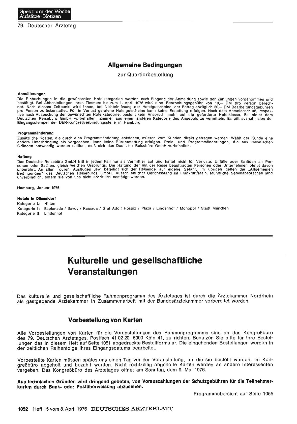 Vorschauseite 1: Kulturelle und gesellschaftliche Veranstaltungen