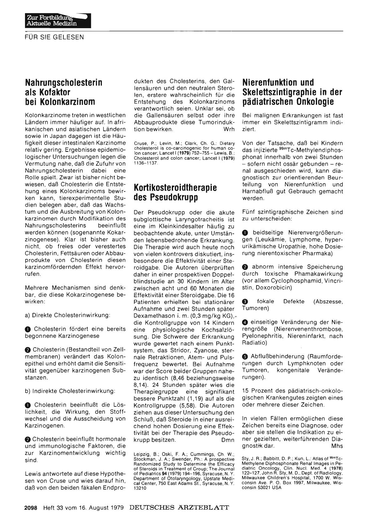 Vorschauseite 1: Kortikosteroidtherapie des Pseudokrupp