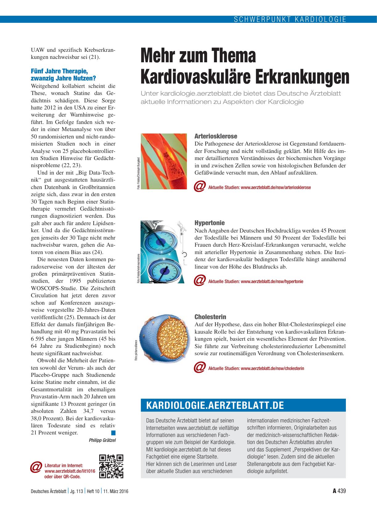 Vorschauseite 1: Mehr zum Thema Kardiovaskuläre Erkrankungen