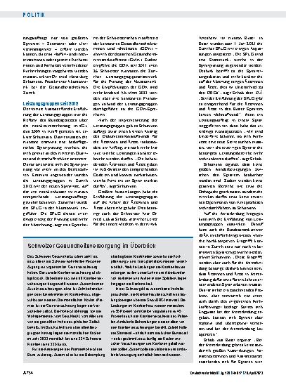 Vorschauseite 2: Krankenhausreform: Die Schweizer machen es vor.