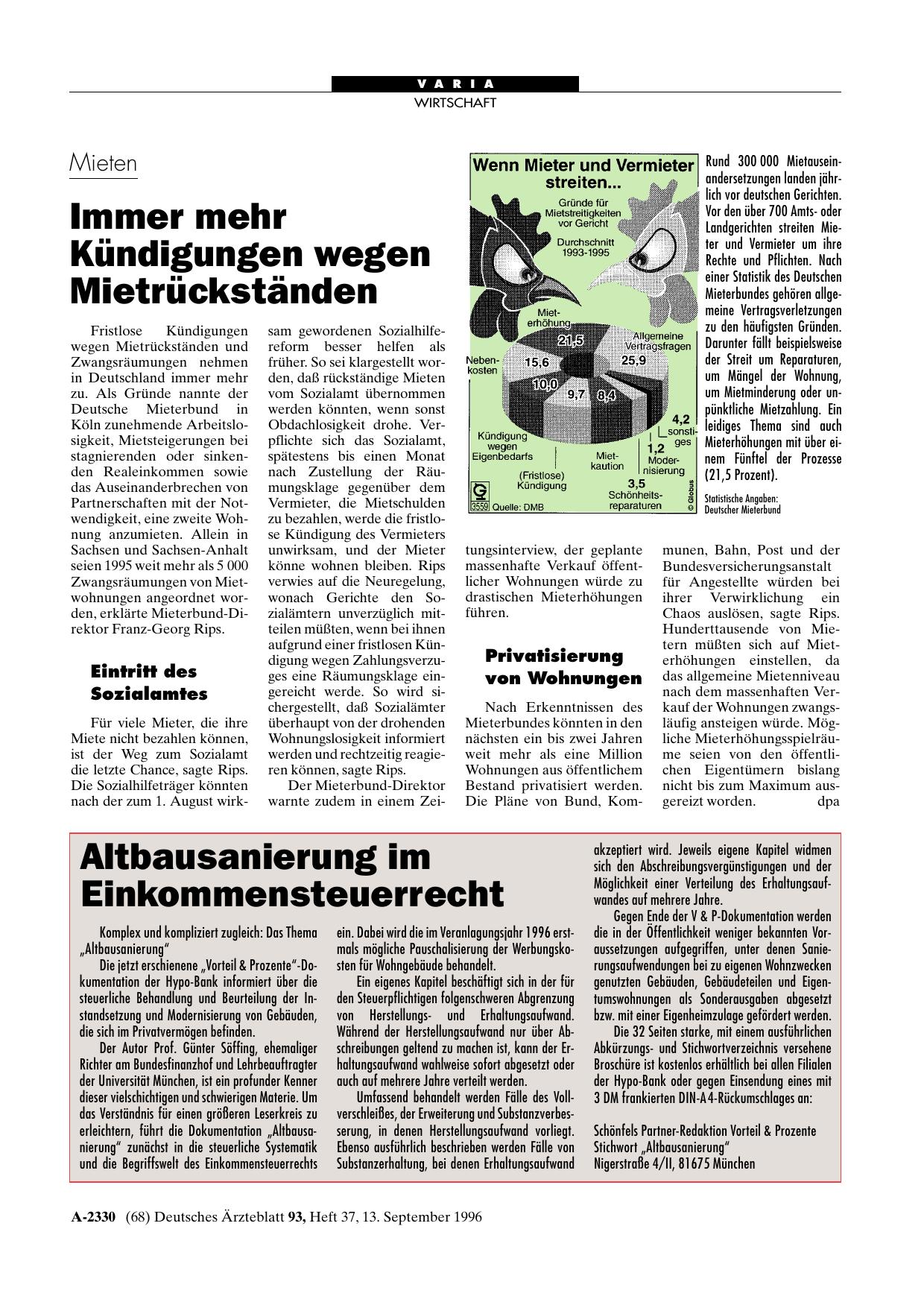 Vorschauseite 1: Altbausanierung im Einkommensteuerrecht