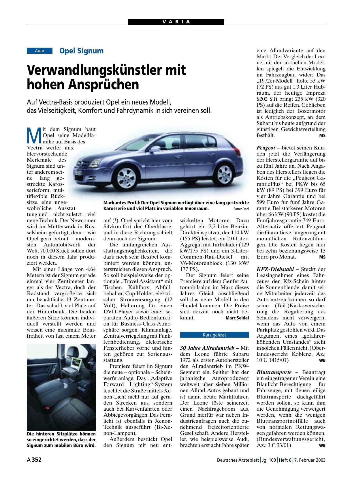 Vorschauseite 1: Kurz gefasst