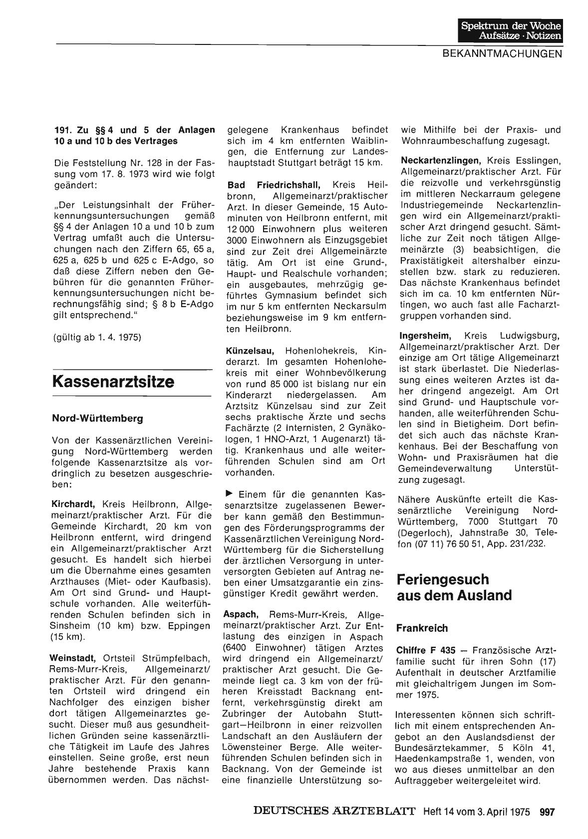 Vorschauseite 1: Feriengesuch aus dem Ausland