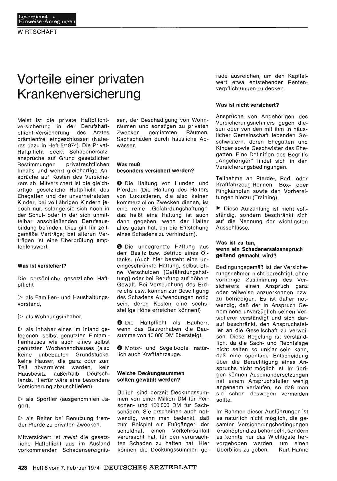 Vorschauseite 1: Vorteile einer privaten Krankenversicherung