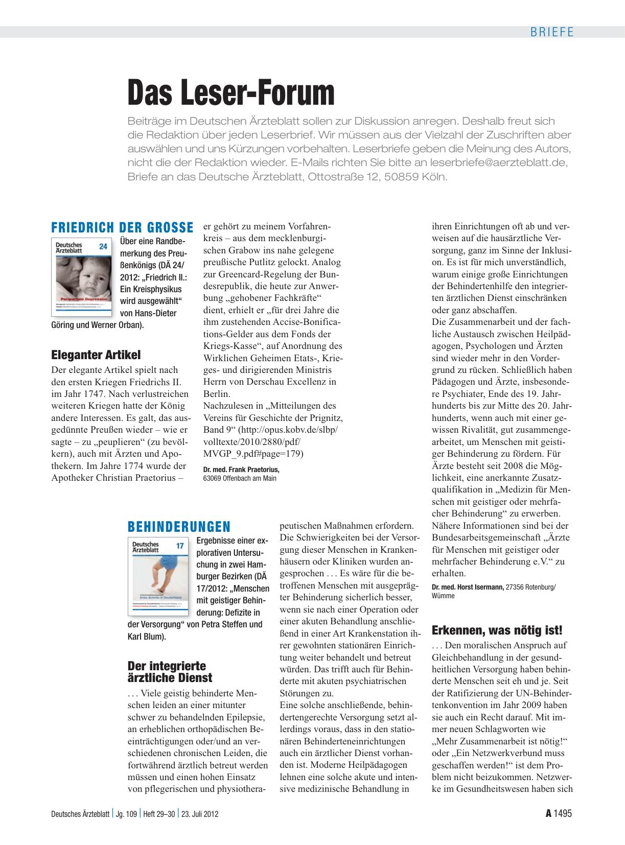 Vorschauseite 1: Behinderungen: Erkennen, was nötig ist!
