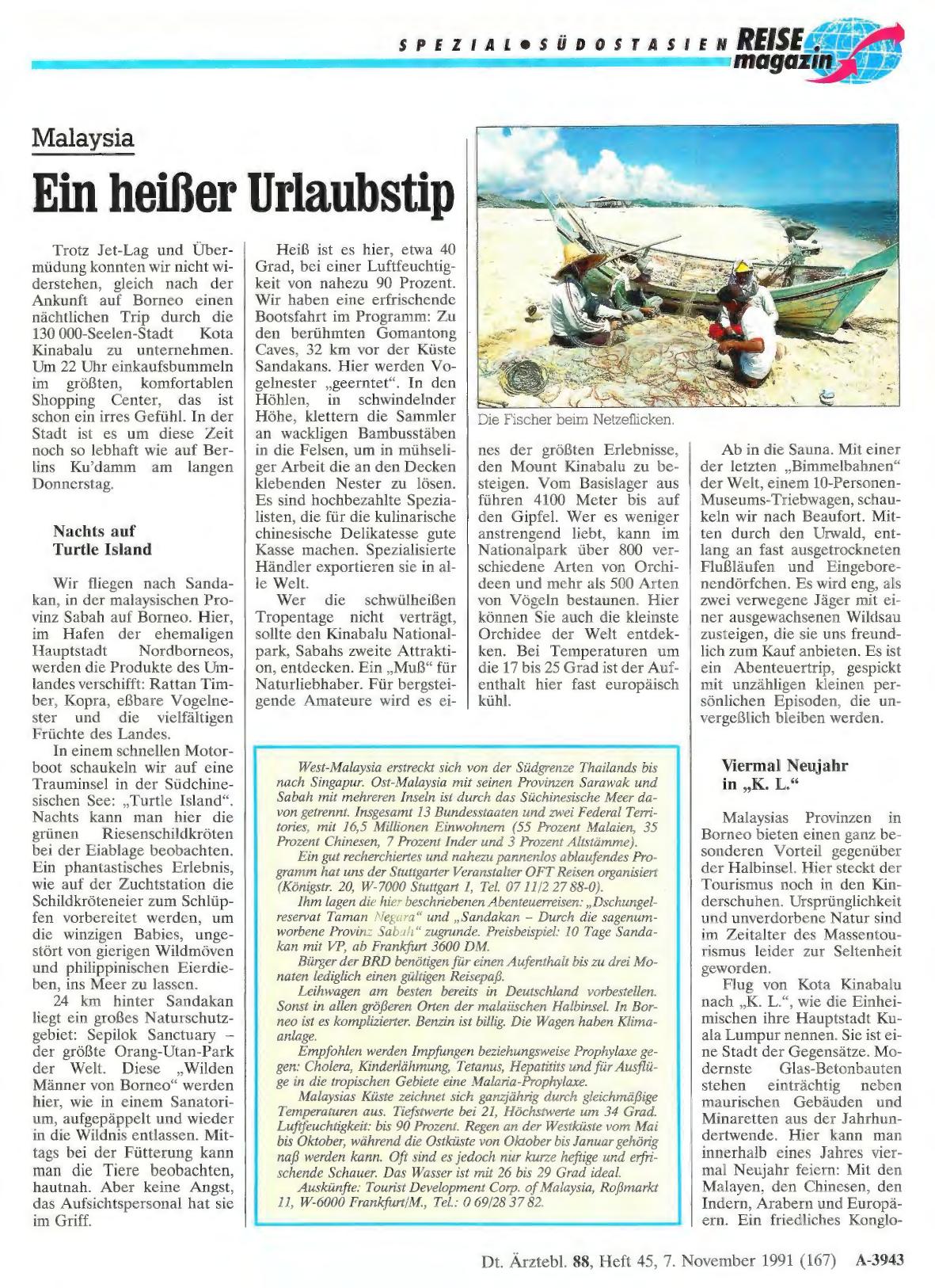 Vorschauseite 1: Malaysia: Ein heißer Urlaubstip