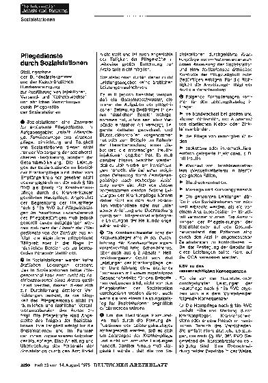 Vorschauseite 1: Pflegedienste durch Sozialstationen