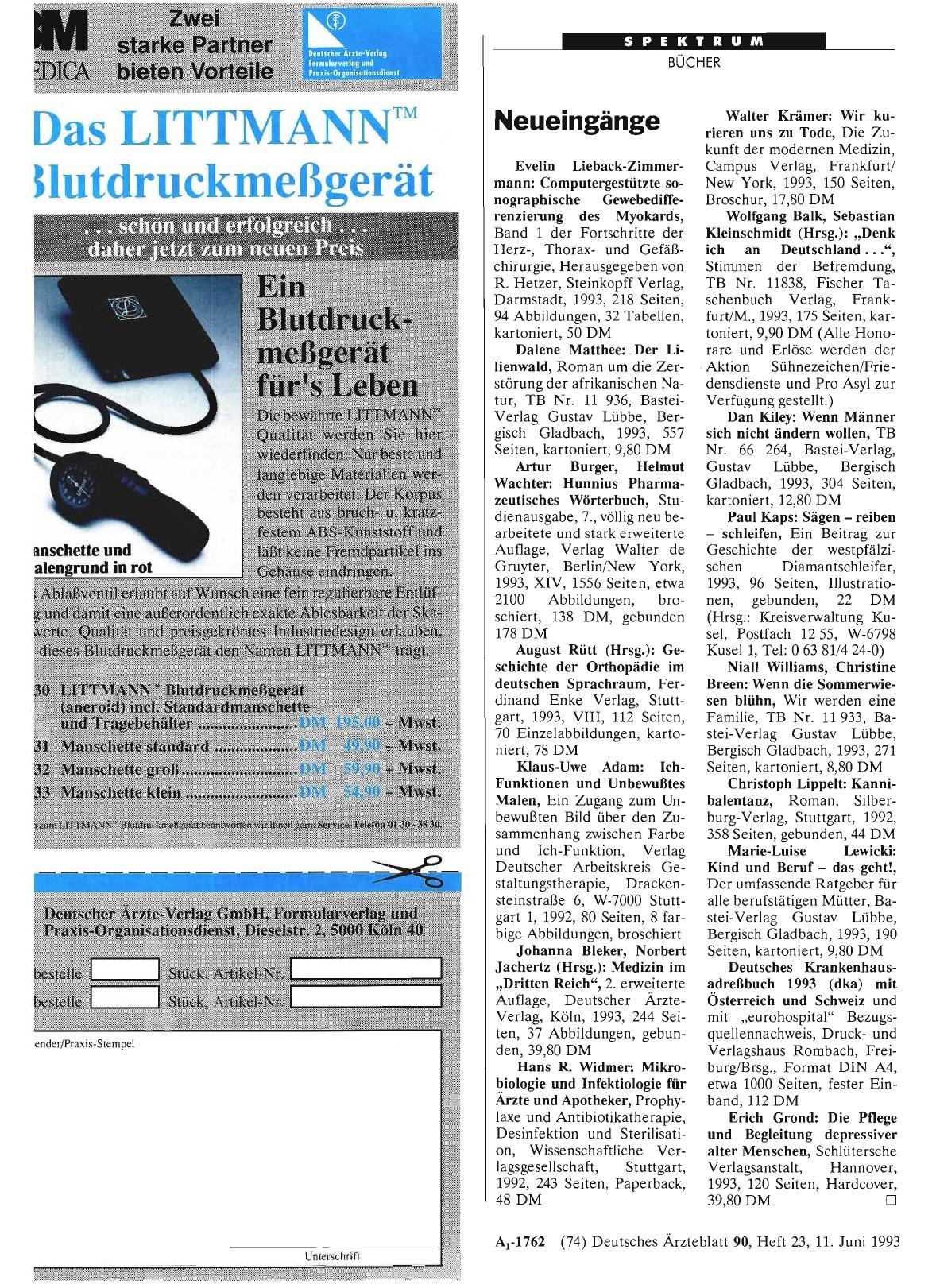 Vorschauseite 1: Neueingänge