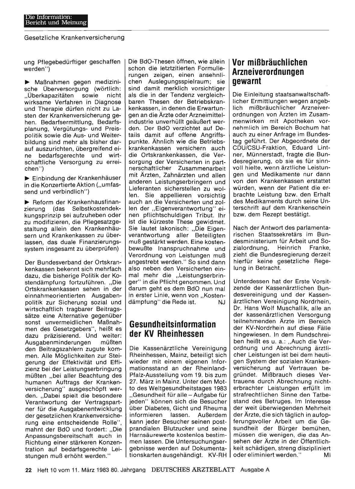 Vorschauseite 1: Gesundheitsinformation der KV Rheinhessen