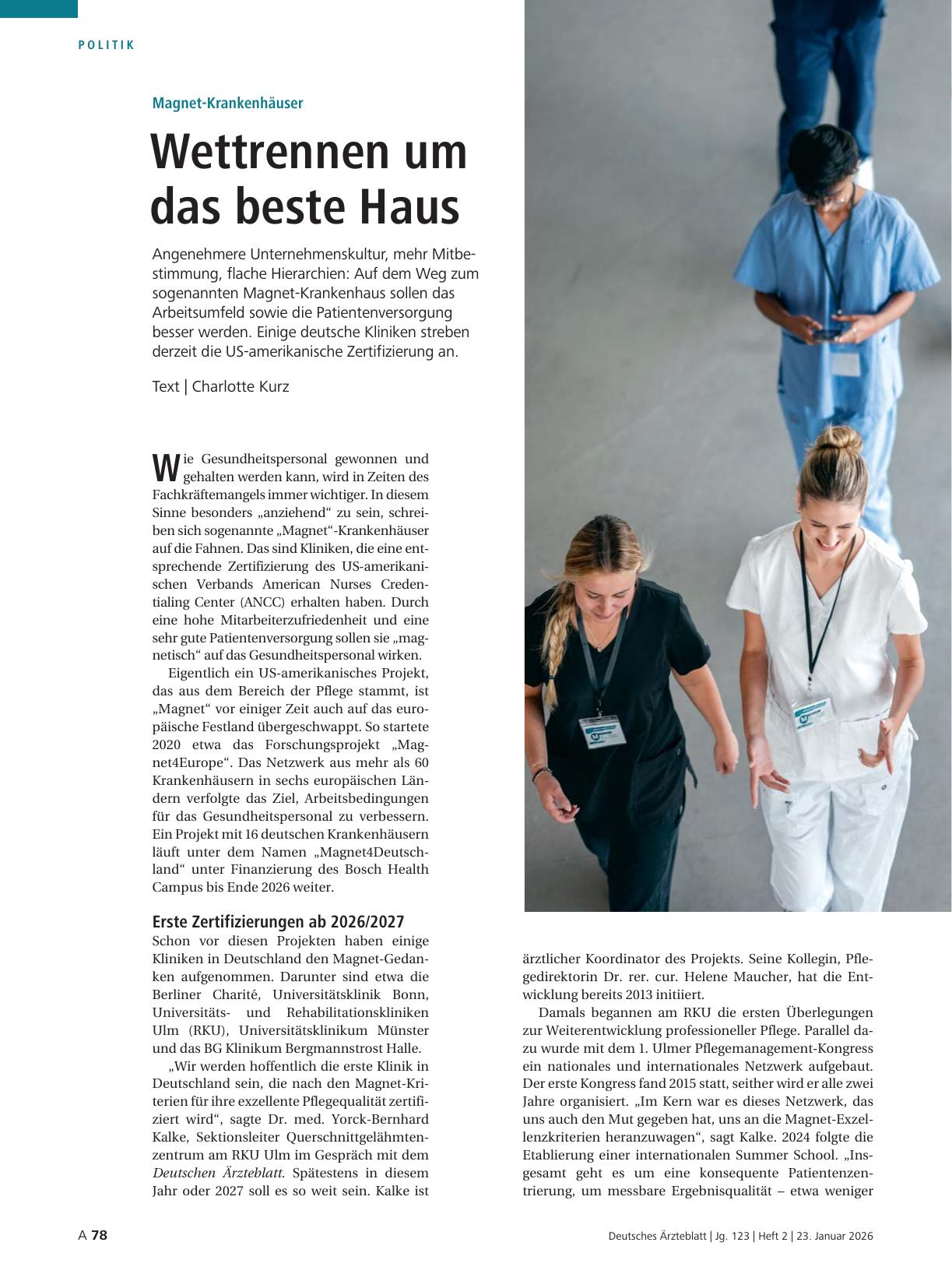 Vorschauseite 1: Magnet-Krankenhäuser: Wettrennen um das beste Haus