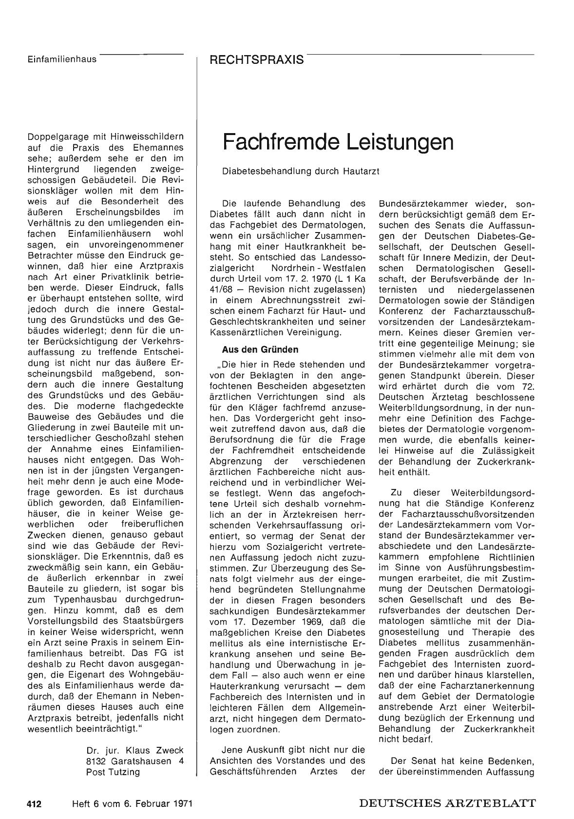 Vorschauseite 1: Fachfremde Leistungen