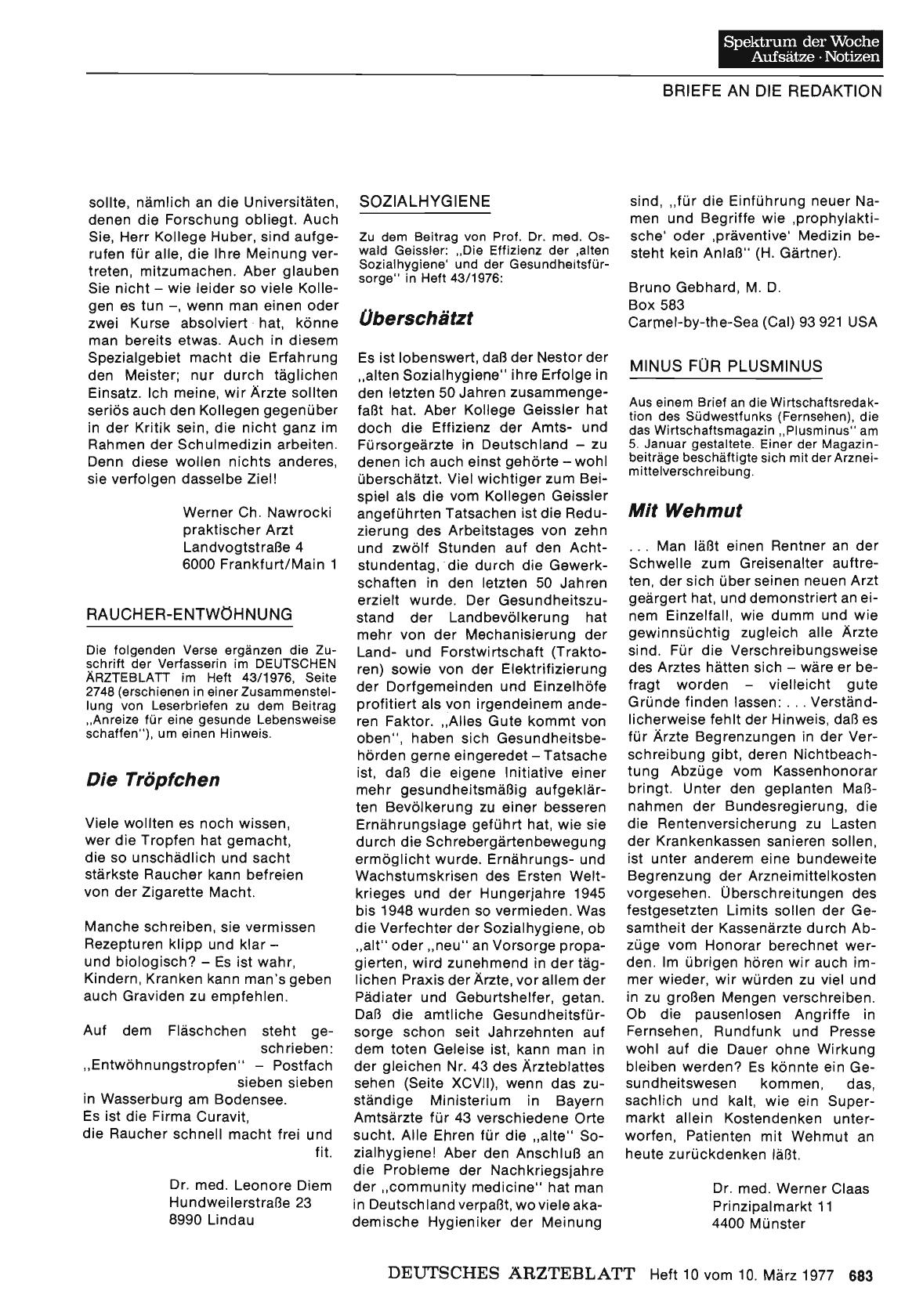 Vorschauseite 1: SOZIALHYGIENE: Überschätzt