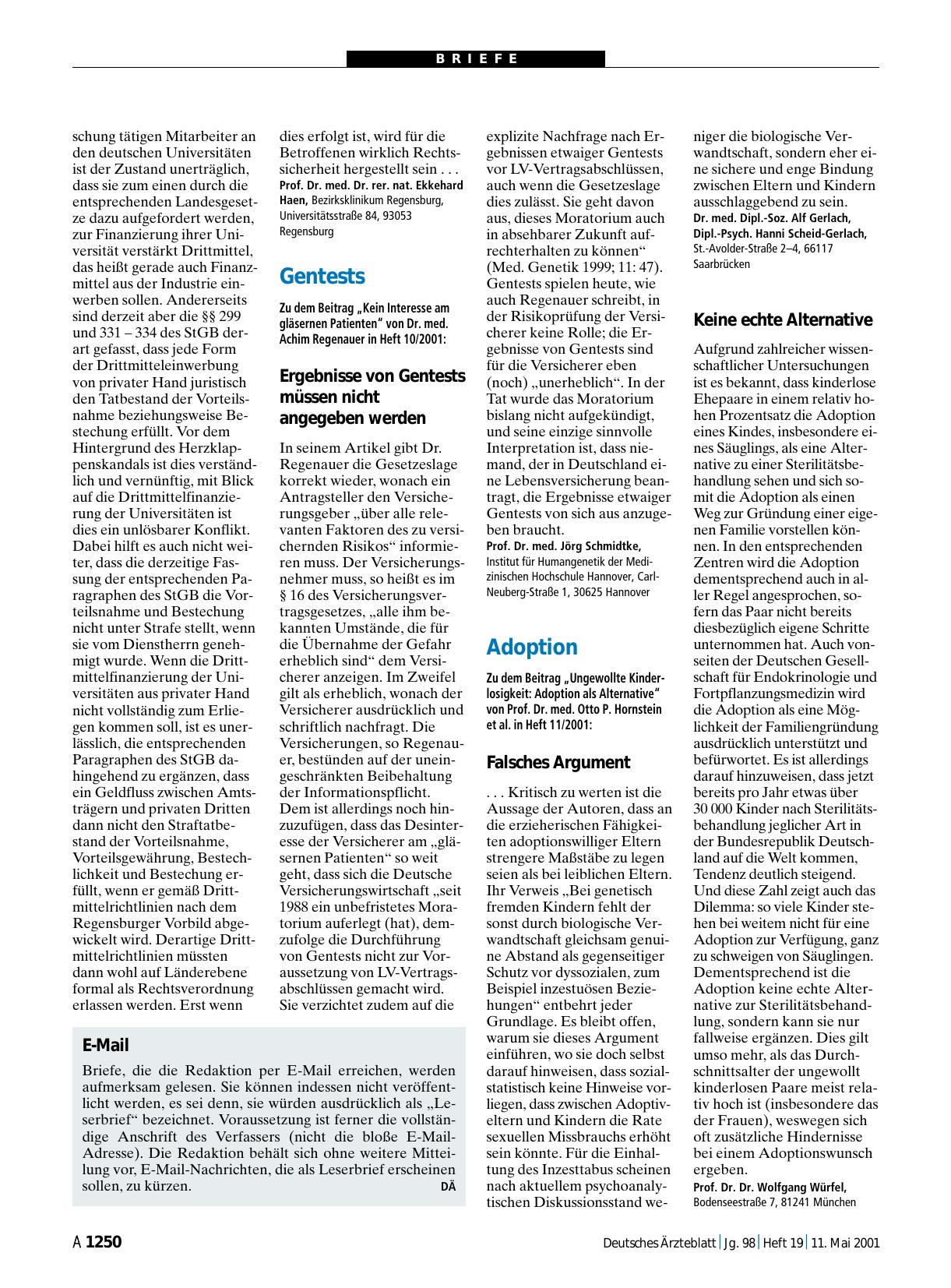 Vorschauseite 1: Adoption: Keine echte Alternative