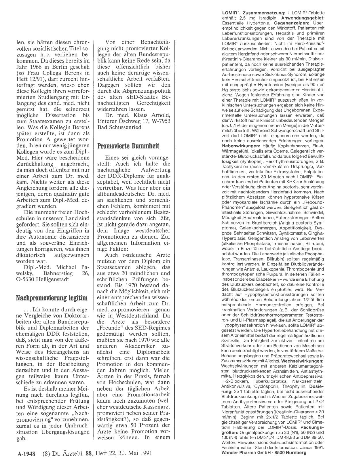 Vorschauseite 1: TITEL: Promovierte Dummheit