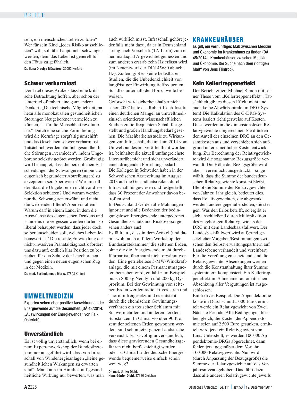 Vorschauseite 1: Umweltmedizin: Unverständlich